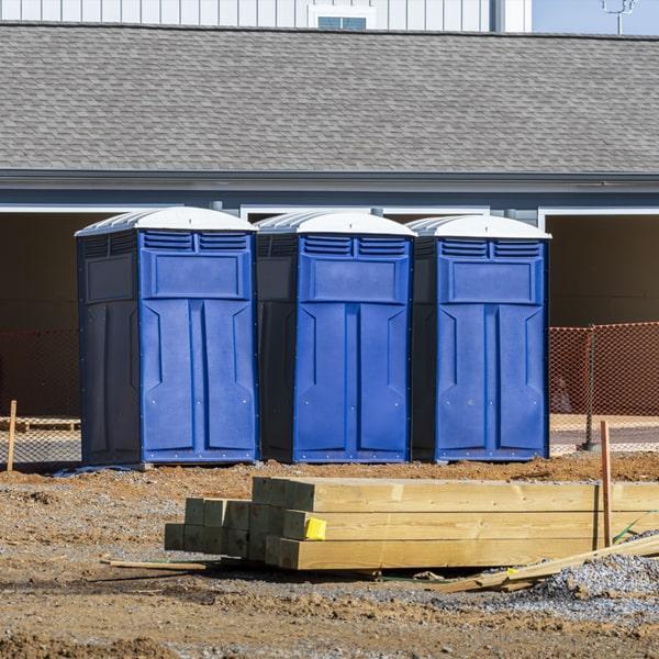 the minimum rental period for a work site portable restroom is usually one month